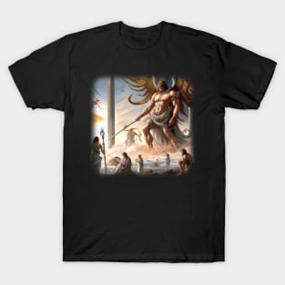 Greek god watching over his people T-Shirt